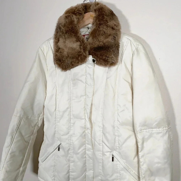 Levi's Vintage Women's Duck Feather Down Faux Fur Trim  Jacket - Picture 2 of 14